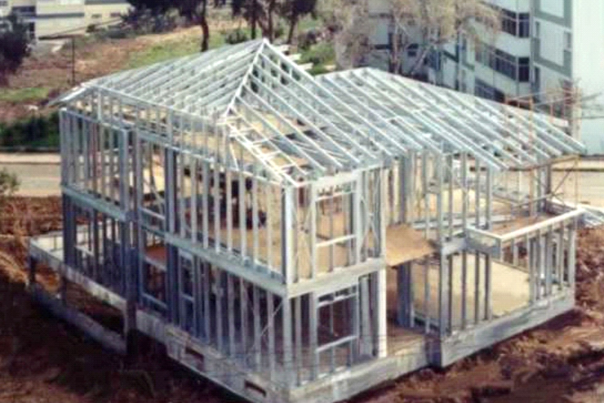 Imagen de una estructura realizada con steel framing en nuestra galeria