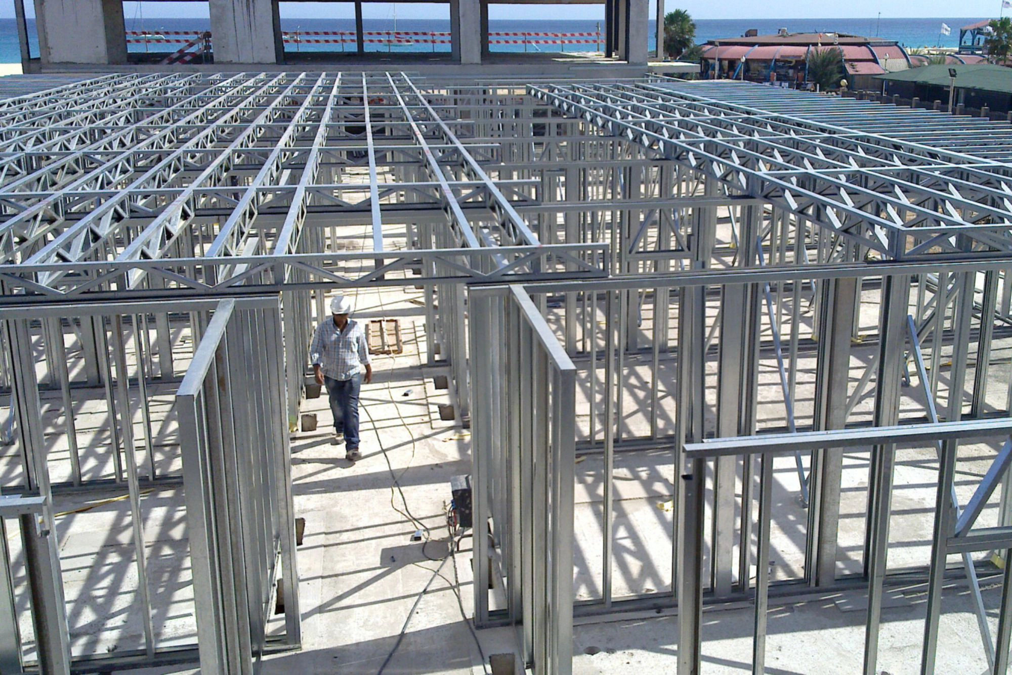 Imagen de una estructura de steel framing en nuestra galeria